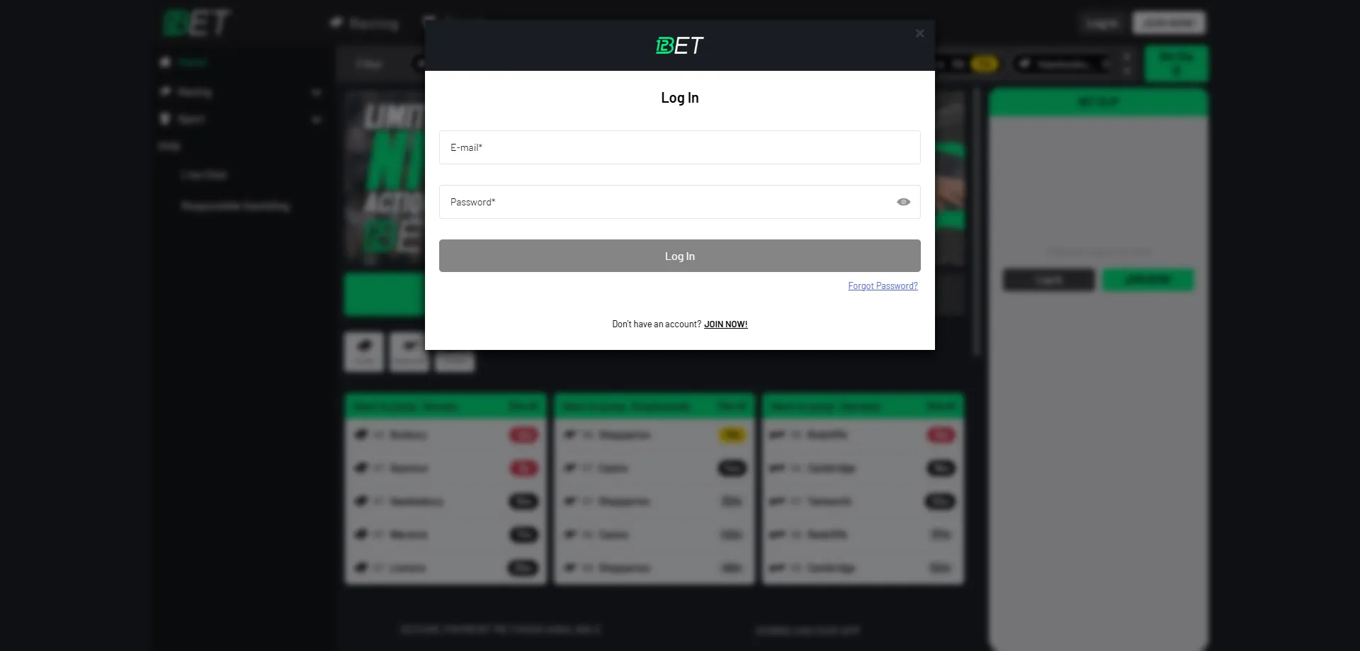 Tela de login da 123bet – acesso seguro à conta